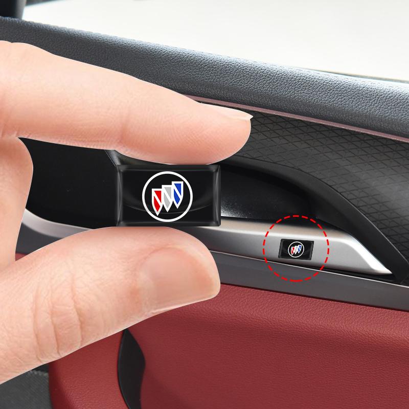 2/5/10 Stück Kohlefaser Lenkrad Auto Logo Emblem 3D Aufkleber für Buick Envision GS GL6 GL8 Avenir Riviera Lesabre Velite Verano