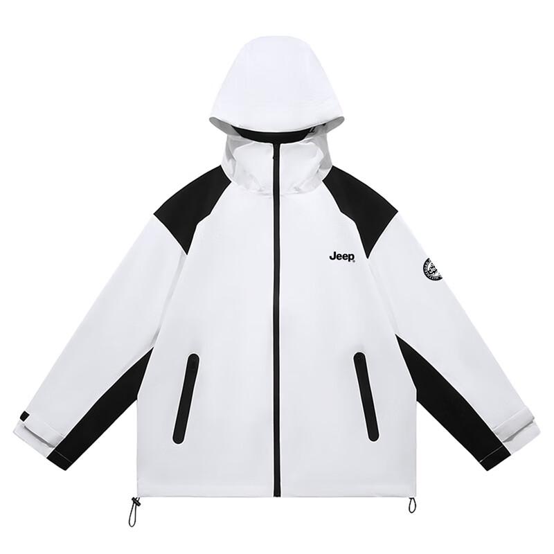 JEEP Men s Hooded Single-Layer Windbreaker Jacket XL
