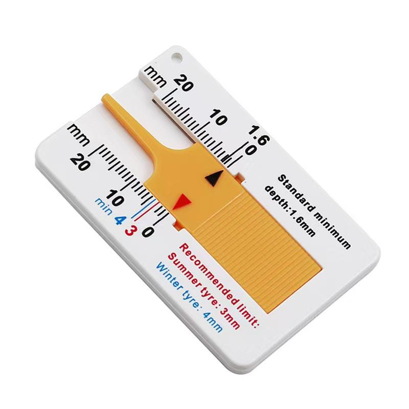 

0-20mm Tyre Tread Depth Gauge Accessories Caliper Checking Tyre Tread Tool Depth Lightweight Plastic High Quality белый