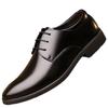 Men's Large British Style Shiny Leather Shoes: Casual, Formal, Wedding & Everyday Wear