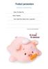 Pink Chef Pig Pull-String Plush Pillow: Cute Stuffed Animal for Kids