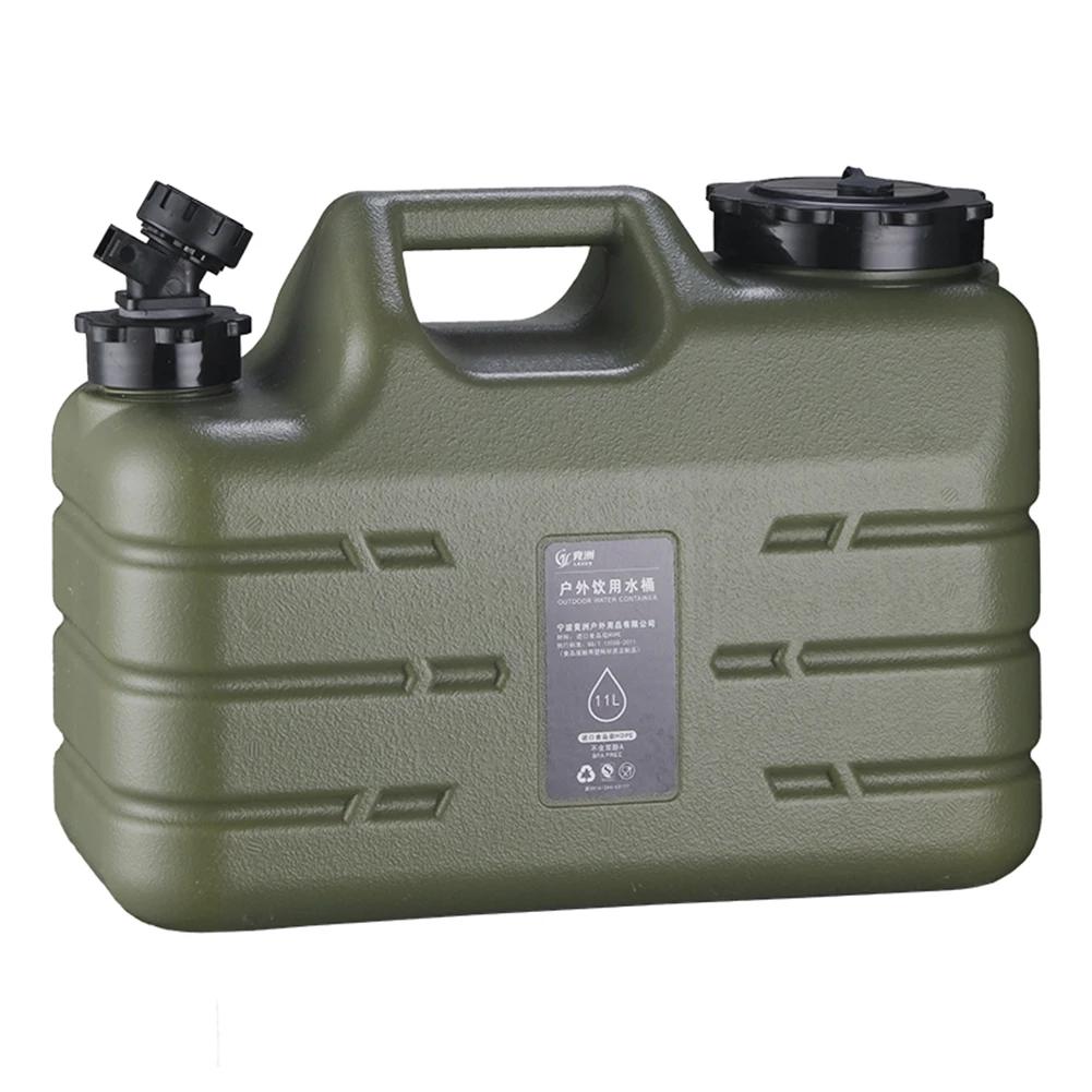 11/12 Outdoor-Wasserbehälter mit großem Fassungsvermögen, tragbarer Camping-Wasserbeutel-Behälter mit Wasserhahn, Fahrwasserbehälter für Picknick, Wandern