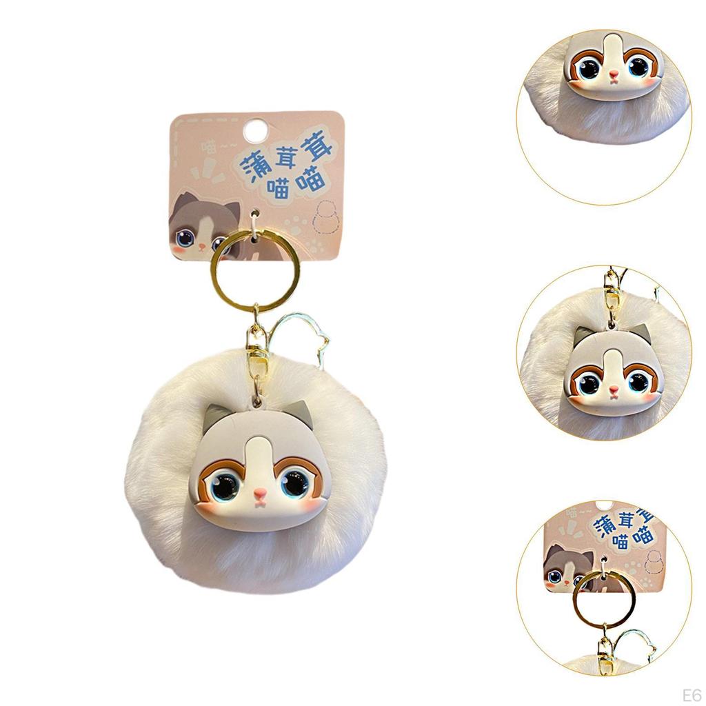 Cat Bag Charm Keychain Doll Accessory for Celebrations