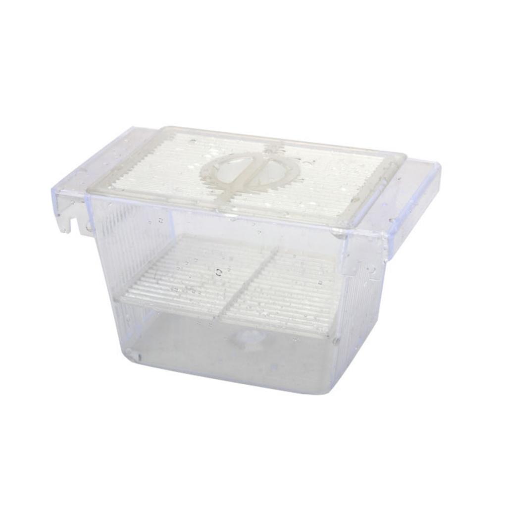 Aquarium Fish Tank Breeder Box Transparent Great Water Flow Box for Baby Fish Clownfish Guppy