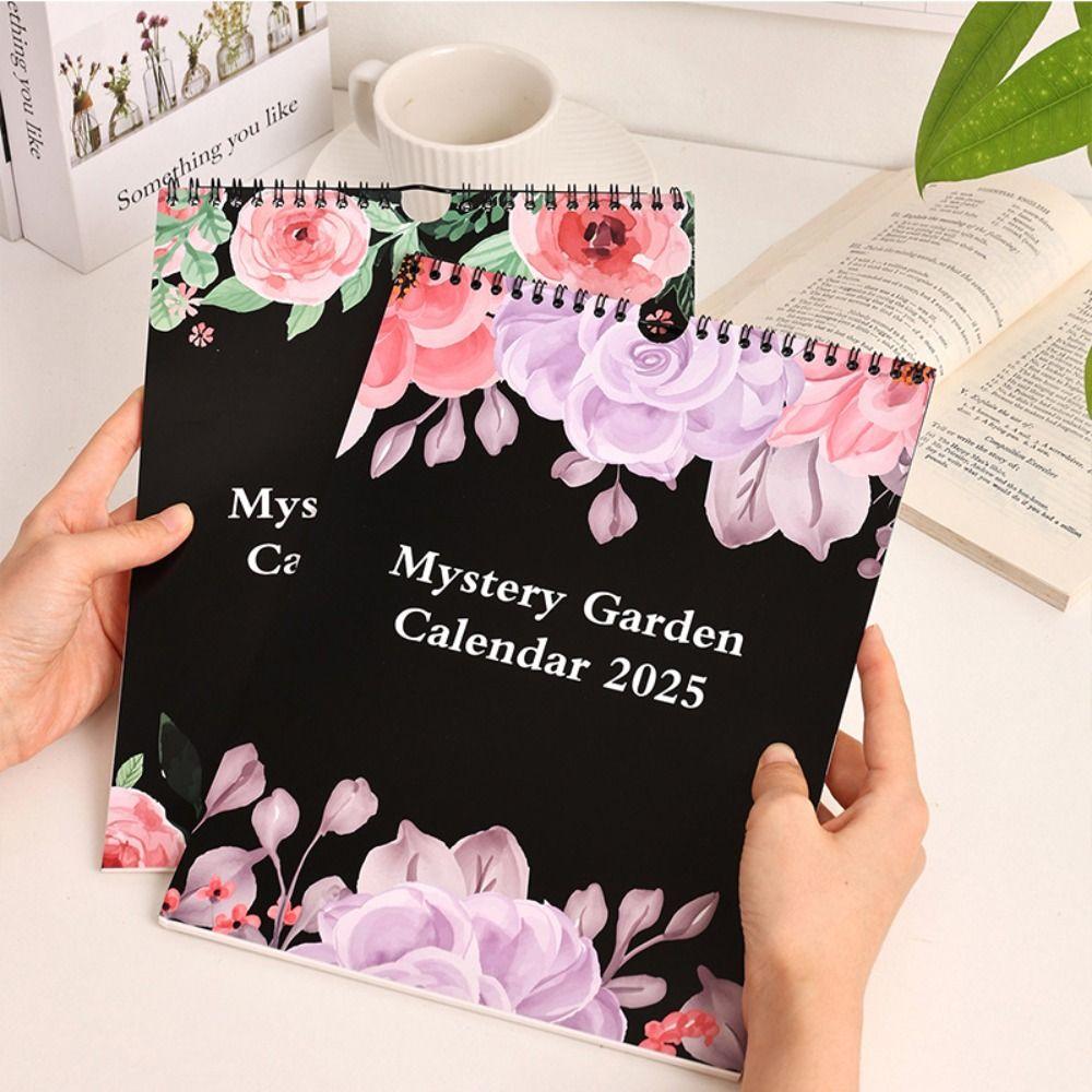 Dark Forest English Wall hanging Calendar INS Calendar Planner 2025 Wall Lunar Calendars  New Year