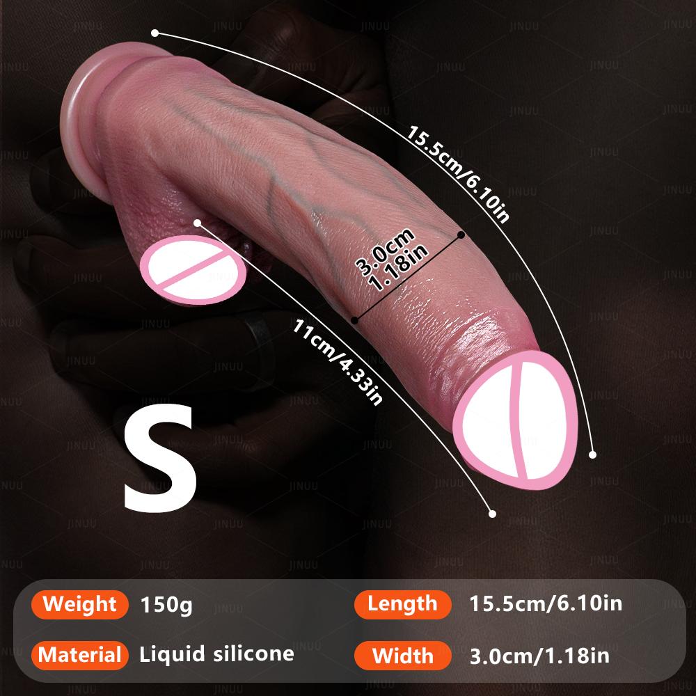 18+ Soft Big Realistic Dildo Silicone Big Penis with Suction Cup Adult Sex Toys for Woman Men Vaginal Anal Massage Stimulator