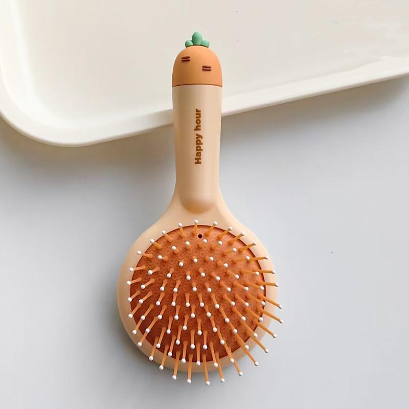 

Милая маленькая расческа на воздушной подушке, женская расческа с подушкой безопасности, портативная расческа для длинных волос, домашняя антистатическая массажная расческа для детей и девочек 15.3*7.5cm