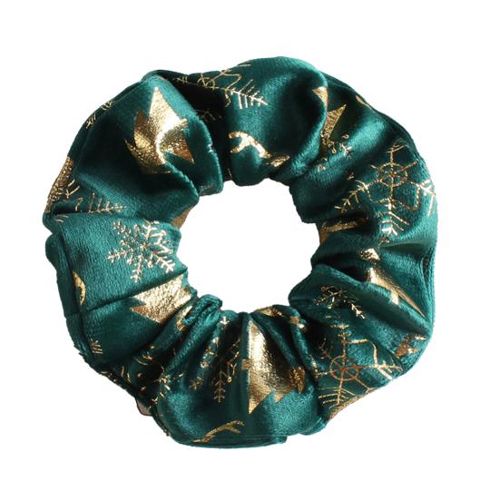 1/3/6Pcs Christmas Hair Ties Red White Velvet Hair Scrunchies Elastic Hair Band Ponytail Holder Glitter Sequins Snowflakes Hair Ropes