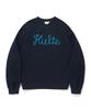 KULTE Script Chain Emb CrewneckD.Navy