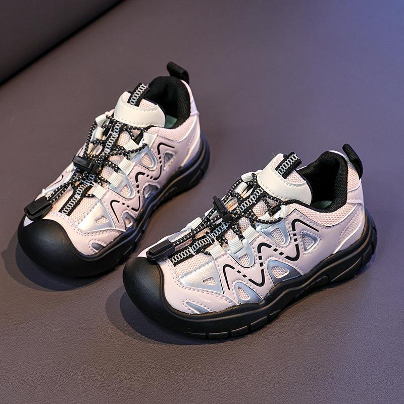 Children's Anti-Collision Sports Shoes, New Fall Model, Boys' Slip-On Color-Block Casual Shoes, Girls' Running Shoes