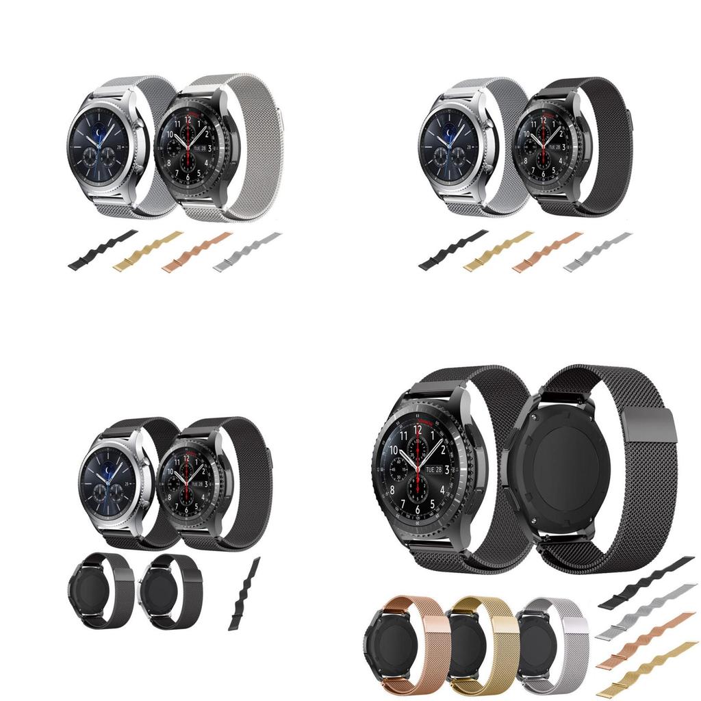 Elegant Milanese Magnetic Stainless Steel Watch Band Strap For Samsung Gear S3 Frontier