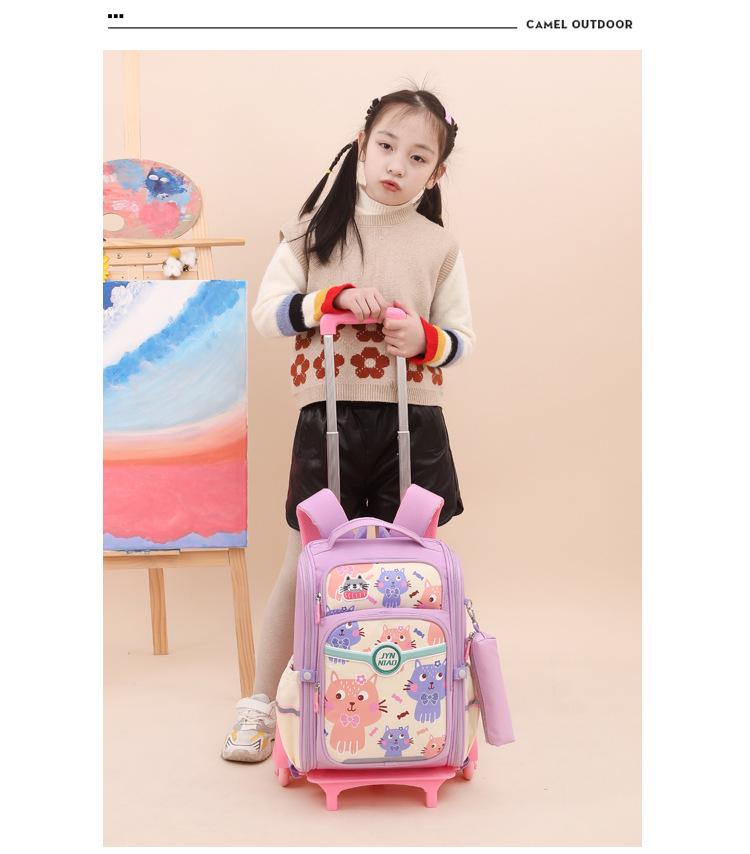 Sacs à dos à roulettes légers pour les classes de CM1-6ème: Sacs à dos détachables à double usage pour garçons et filles
