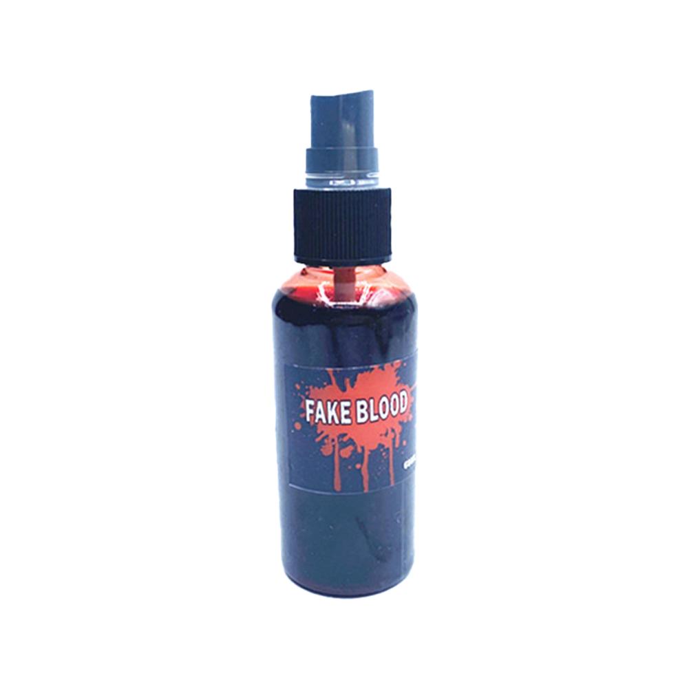 

60ml Fake Blood Prop with Spray Head Halloween Horror Cosplay Cosmetics Artificial Plasma Party Pranks DIY Halloween Supplies
