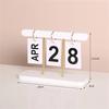 New Flip Wooden Perpetual Calendar Flip Month Date Display Desktop Schedule Planning Home Decoration Office Decor