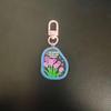 1pcs Tulip Hanging Keychain INS Korean Flower Keychain Spring Tulip Earphone Hanging Student Keychain Pendant