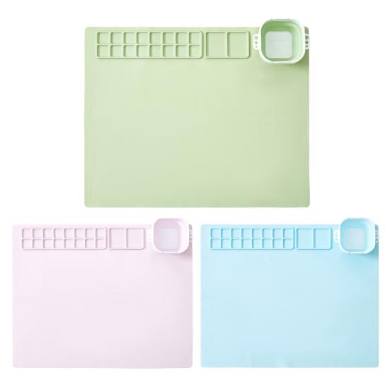 Silicone Craft Mat with Collapsible Non-Stick Portable Surface Easy Maintenance Cup DIY Folding Painting