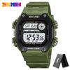 SKMEI 2126 Alarm montre homme Back Light Dightal Countdown Sport Watches Mens Fashion 5Bar Waterproof Stopwatch Wristwatch