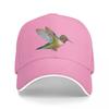 Ruby Throated Hummingbird Painting (no Background) Baseball Cap Ball Cap New In Hat Streetwear Girl Unisexs