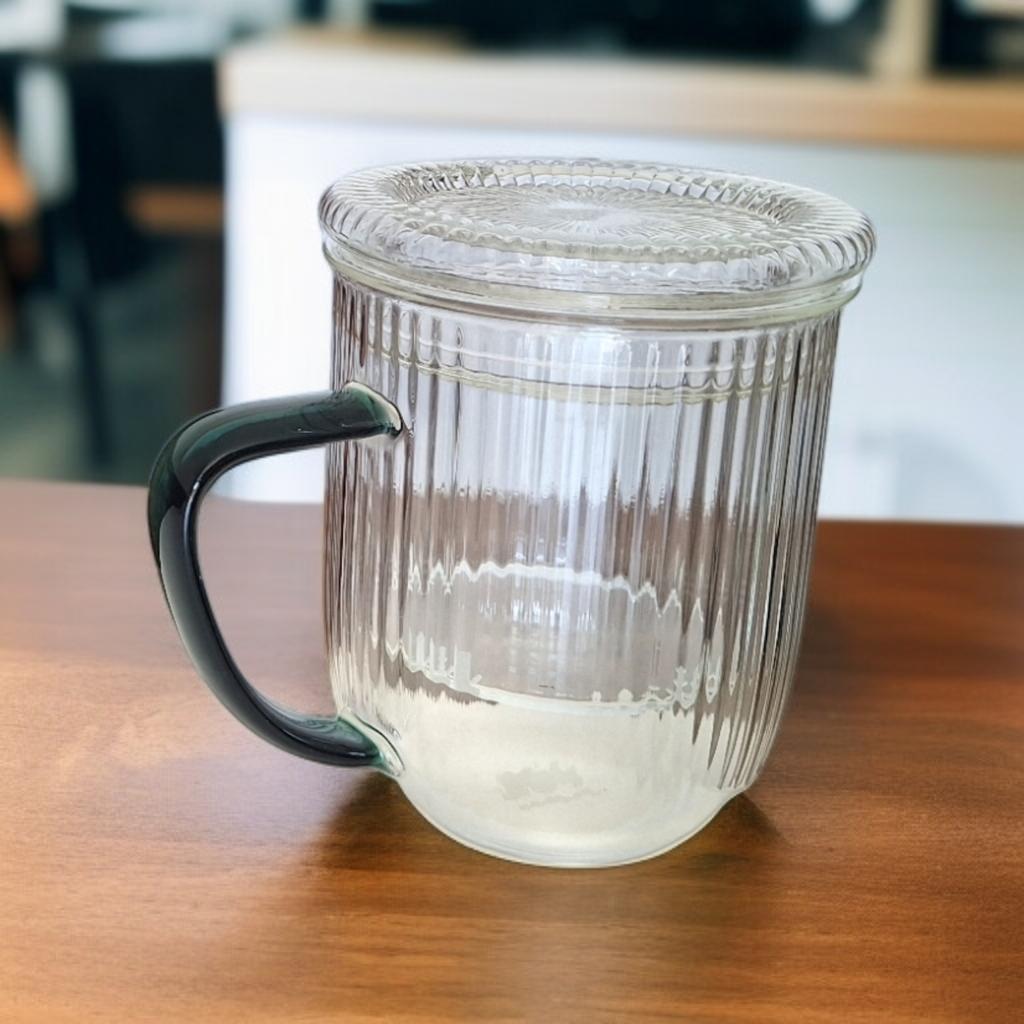 Glass Thermal Mug 0.4L Glass Infuser For Brewing Tea And Herbs