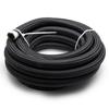 AN4 AN6 AN8 AN10 AN12 Fuel Line Hose,Nylon Braided Fuel Line Hose with Stainless Steel Mesh Reinforce Black