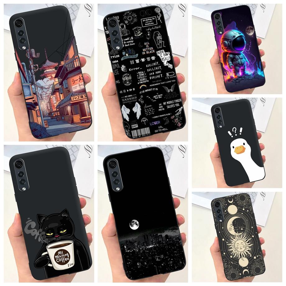 For LG Velvet 5G Case LG Velvet 4G Back Cover Liquid Silicone Bumper Shell On LGVelvet LM-G900N Coque Fashion Design Pattern Bag