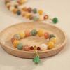 Schritt für Schritt Lotus Weiß Jade Bodhi Wurzel Duobao Armband Damen Wenwan Buddha Perle Zubehör