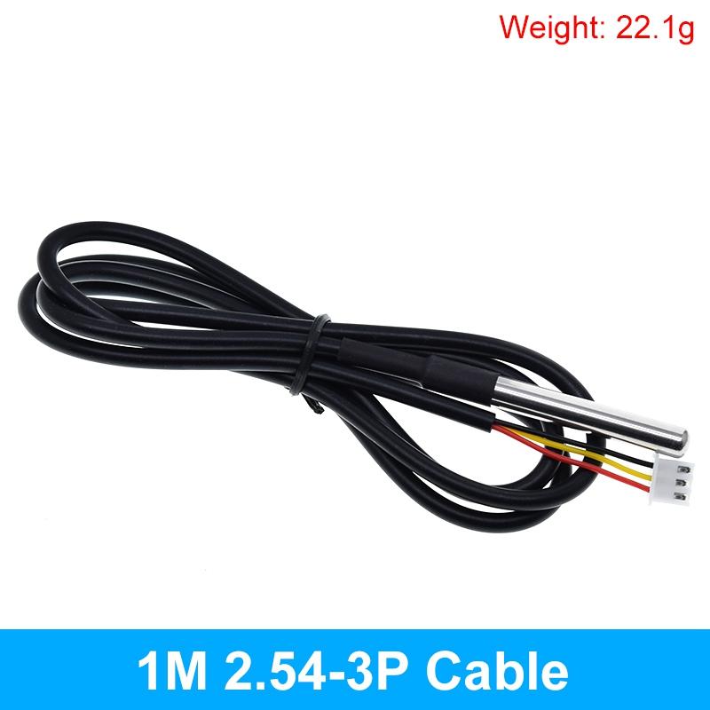 TZT DS1820 Stainless steel package Waterproof DS18b20 temperature probe temperature sensor 18B20 for arduino