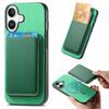B2 For iPhone 16 Case Detachable Magnetic Card Bag Leather+TPU Phone Cover