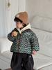 Children's hooded sweater thickened sweatpants new winter children's clothing baby winter clothing boys fleece suit