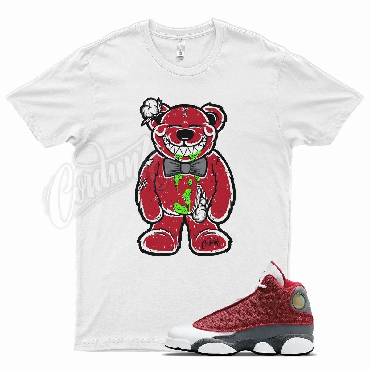 White TEDDY T Shirt for J1 13 Gym Red Flint Grey XL