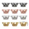 Elegant 6x12mm Crown Shape Beads Jewelry Crafting Supplies Alloy Texture for Necklace Bracelet Chain Accessories