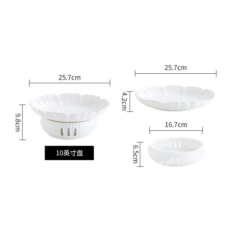 Candle Heating Furnace Dining Plate Ceramic Stove Tableware Warming Tray Serving Plate Fruit Bowl Dessert Bowl Soup Plates Dish