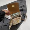 IELGY Korean Version Cute Mobile Phone Bag Fashion Lock Crossbody Casual All-Match Small Square Bag