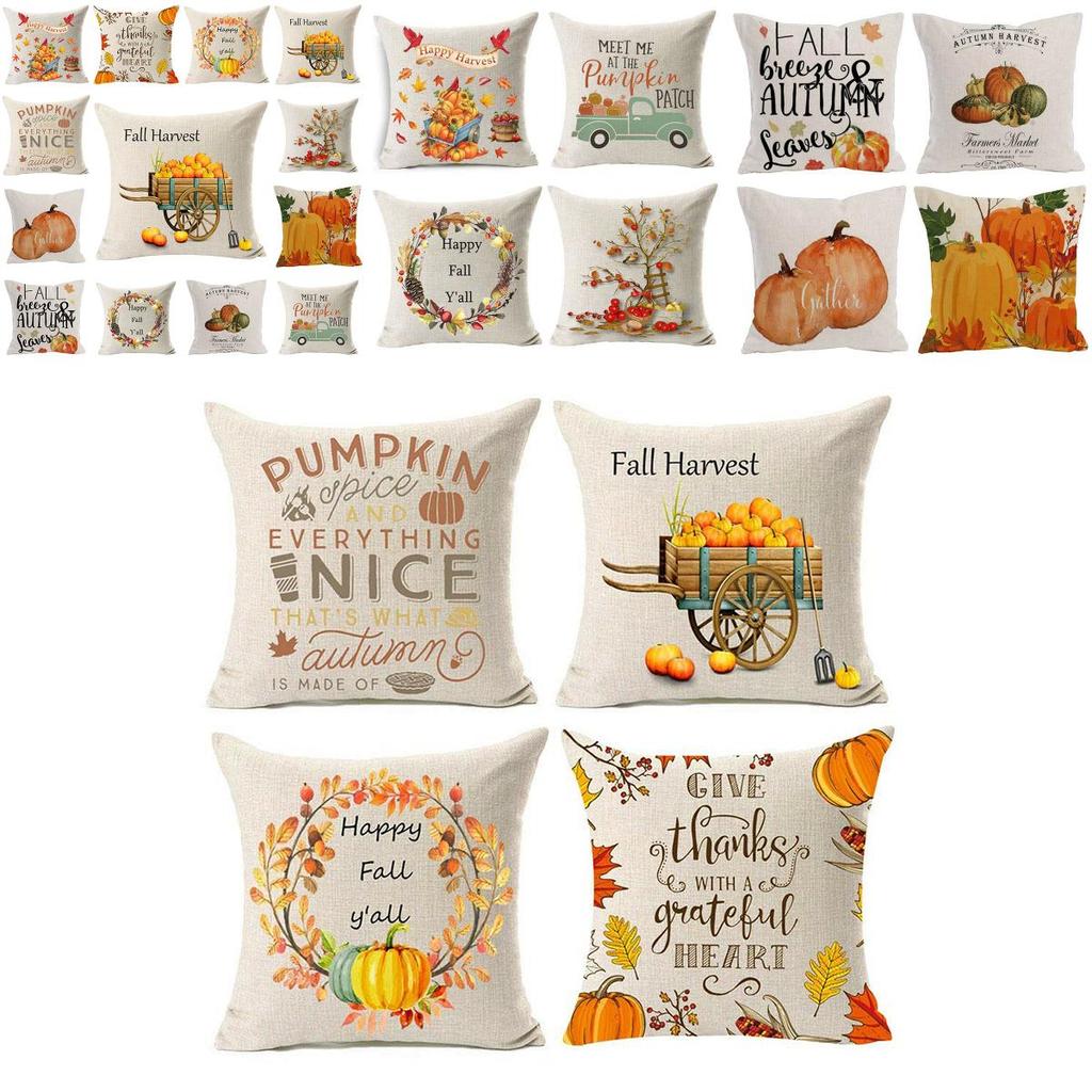 Wunderschöner Halloween-Kürbis-Kissenbezug mit elegantem verdecktem Reißverschluss