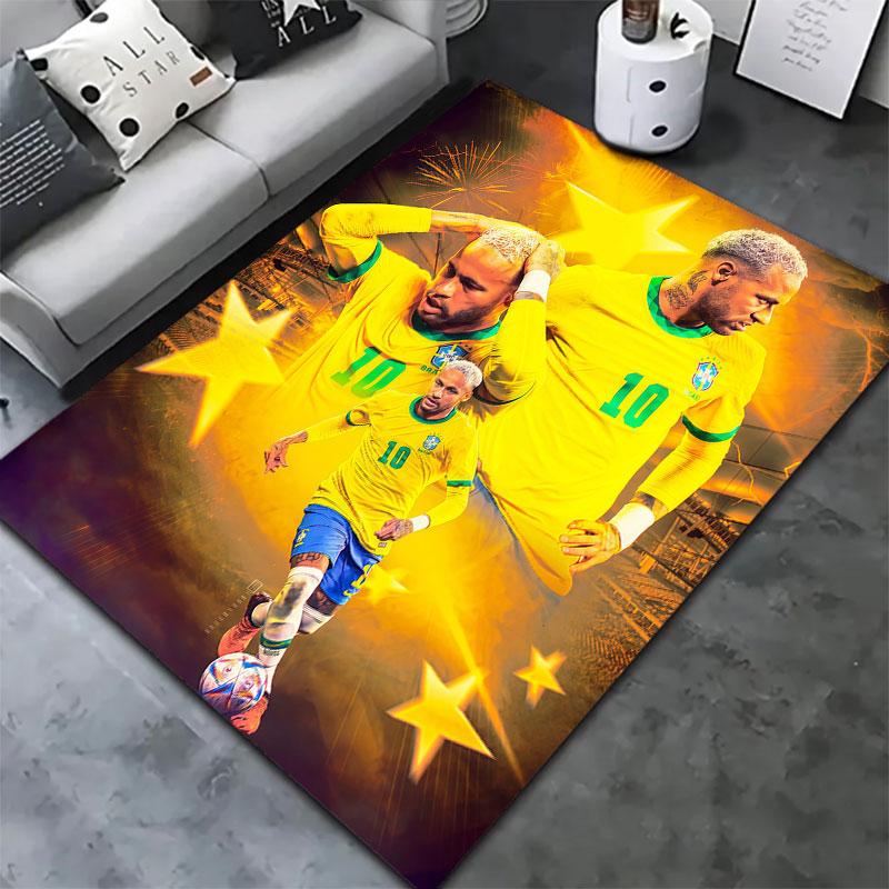 Neymar Carpet Rug for Living Room Bedroom Home Sofa Decoration,Kids play Non-slip Floor Mat