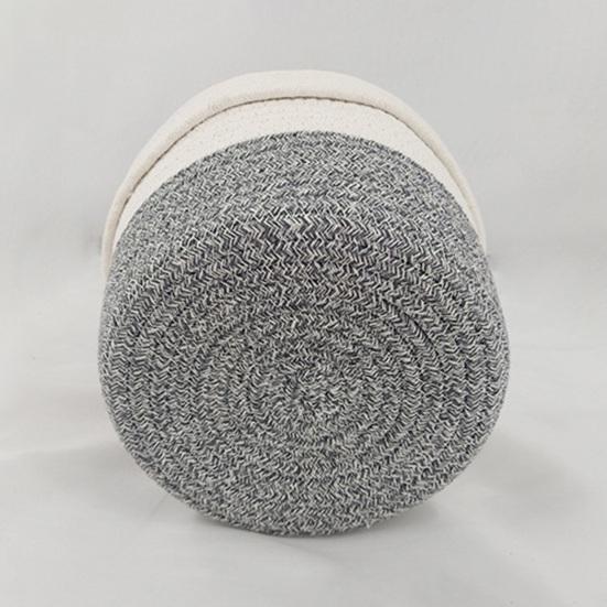 Cotton Rope Basket Large Toys Storage Woven Basket Decorative Round Closet Organizer for Clothes Towels Blankets