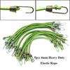 5 Stück Grün Schwarz Elastisches Seil Strapazierfähige Elastische Bungee-Kabel Gepäckseil Outdoor-Werkzeug