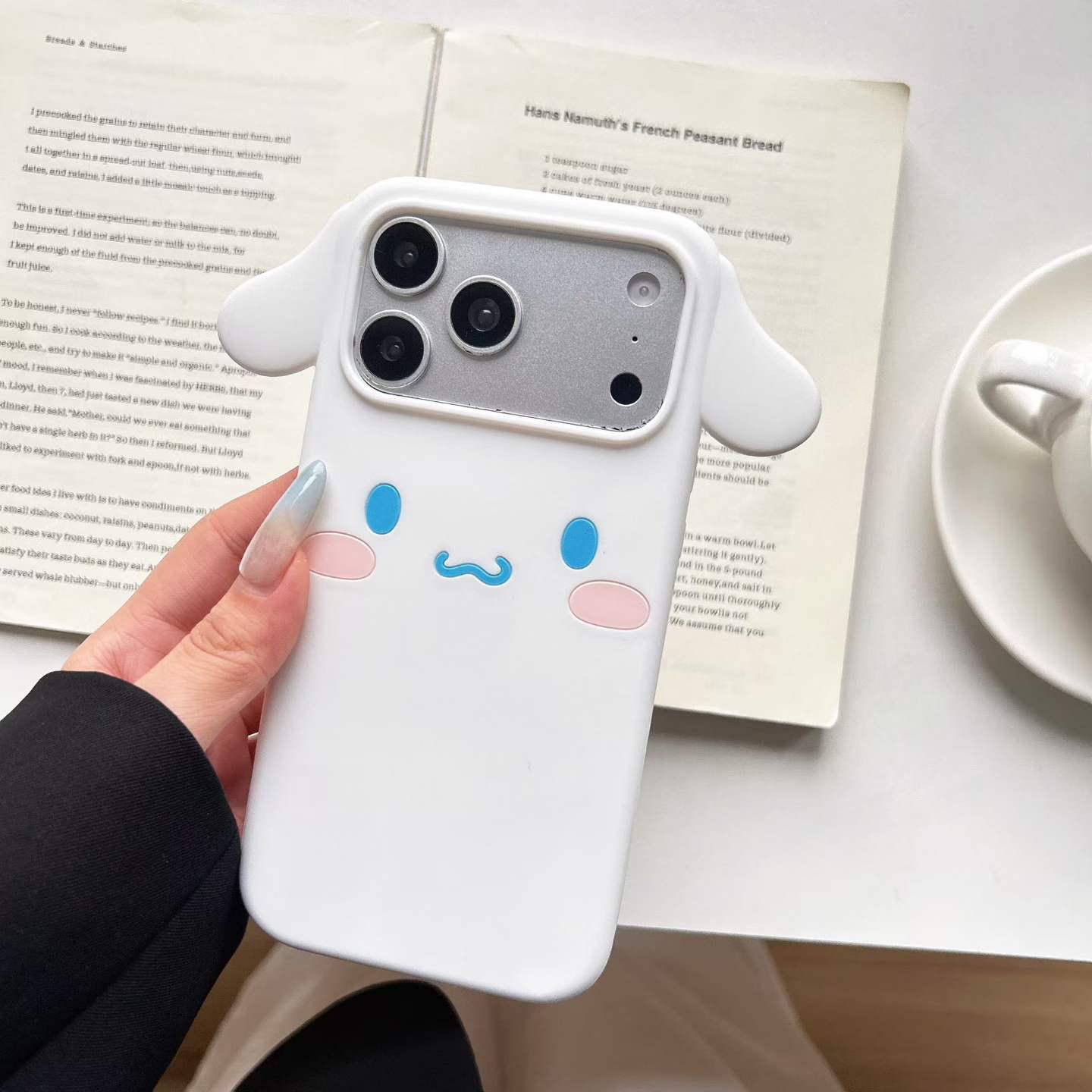 

3D Cartoon Cinnamoroll Shockproof Phone Case for iPhone 14/13/Pro/ProMax iPhone 17 Pro Max