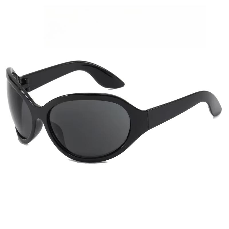 Fashion Y2K Punk Cool Women's Eye Sunglasses New Oval Oversized Glasses Suitable for Street Trends Po Wear Accessories