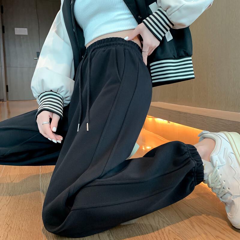 TonLion 2024 Women's Tapered Casual Side-Panel Sweatpants
