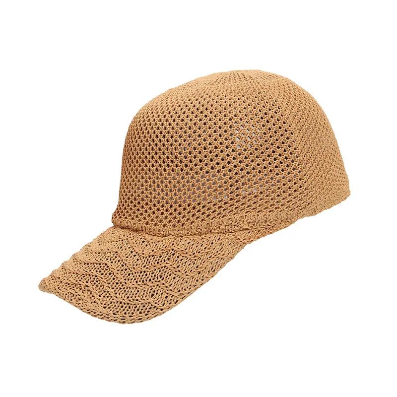 New Dome Solid Color Baseball Cap Women Retro Adjustable Sun Hat Outdoor Breathable Snapback Hats Summer Sunscreen Peaked Caps