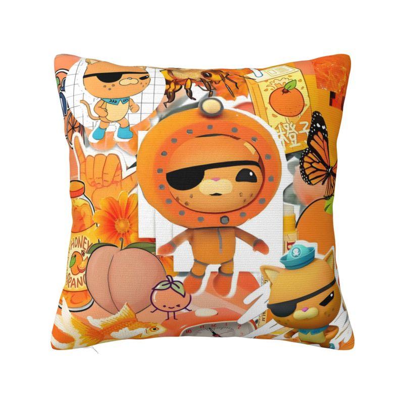 Стиль Нордик Капитан Щупальца Октонавты Детская ТВ Подушка Чехол Мягкая Аниме Мультфильм Подушка для Дивана Квадратная Наволочка 12x12Inch