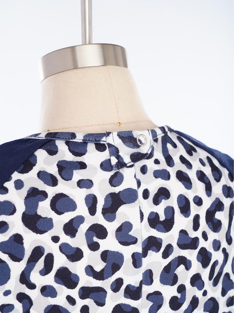 Mono Adorable Estampado Adaptativo para Niños con Necesidades Especiales Cuello Redondo Manga Corta Anti-rozaduras