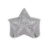 Hip-Hop Trend Light Luxury Ring Personality Domineering Titanium Steel Diamond-Encrusted Five-Pointed Star Ring Women