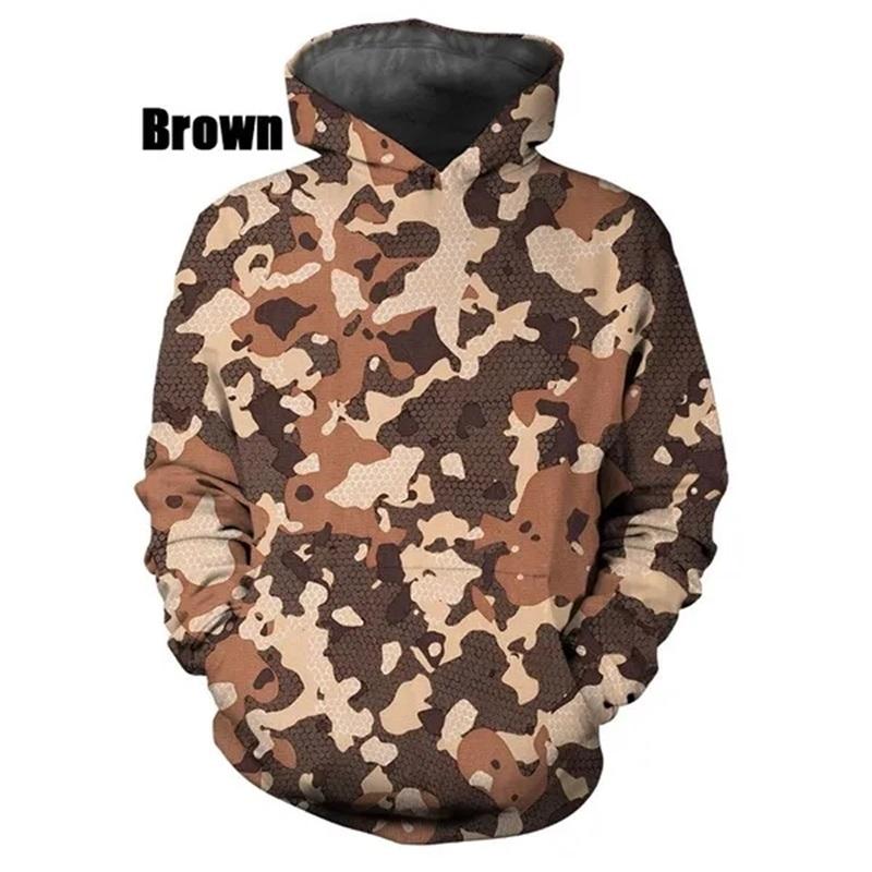 Felpe con Cappuccio da Uomo Camouflage per Esterno Traspiranti Casual Felpe Cuciture Colorate Uomo Stile Americano Primavera Estate Felpe da Allenamento