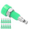 10pcs 2mm Banana Female Jack Socket Connector Adapter Panel Mini Binding Post for Electronic InstrumentGreen