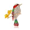 Fashion Temperament Colorful Birds Enamel Brooches Creative Cute Corsage For Women Girls Delicate Clothing Accessories Gifts