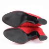 Hermes Short Boots JOUEUSE Kelly Metal Suede Leather Red Suede Leather 37.5 Used
