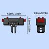 Magnetic Quick Detach Base For Sports Camera 360 Horizontal Rotation Mount Adapter Aluminum Alloy Compactly