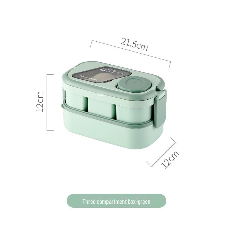 Microwave-Safe Multi-Layer Lunch Box with Cutlery and Food-Grade Fresh-Keeping Box